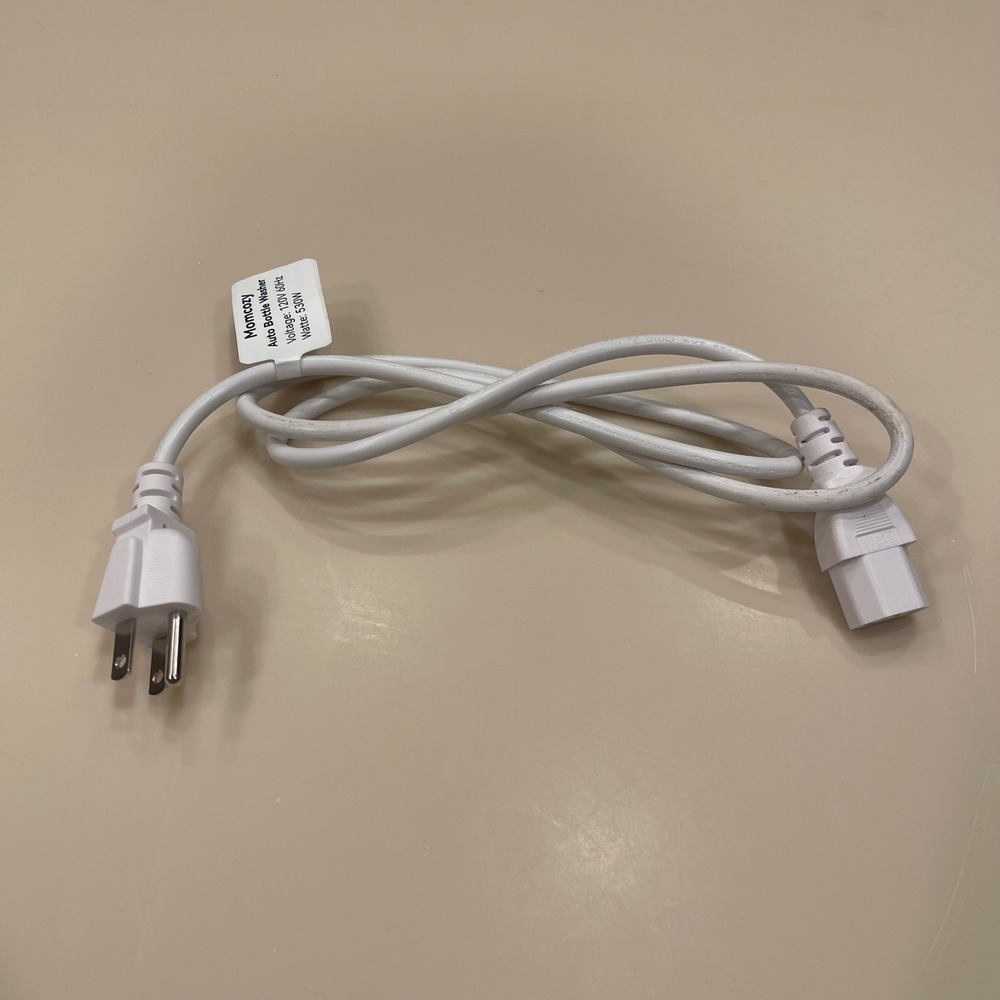 Momcozy Auto Bottle Washer Replacement Power Cord Cable 120V 60Hz 530W White